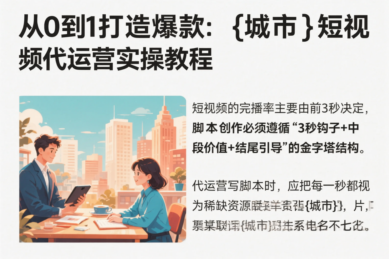 从0到1打造爆款：广东短视频代运营实操教程