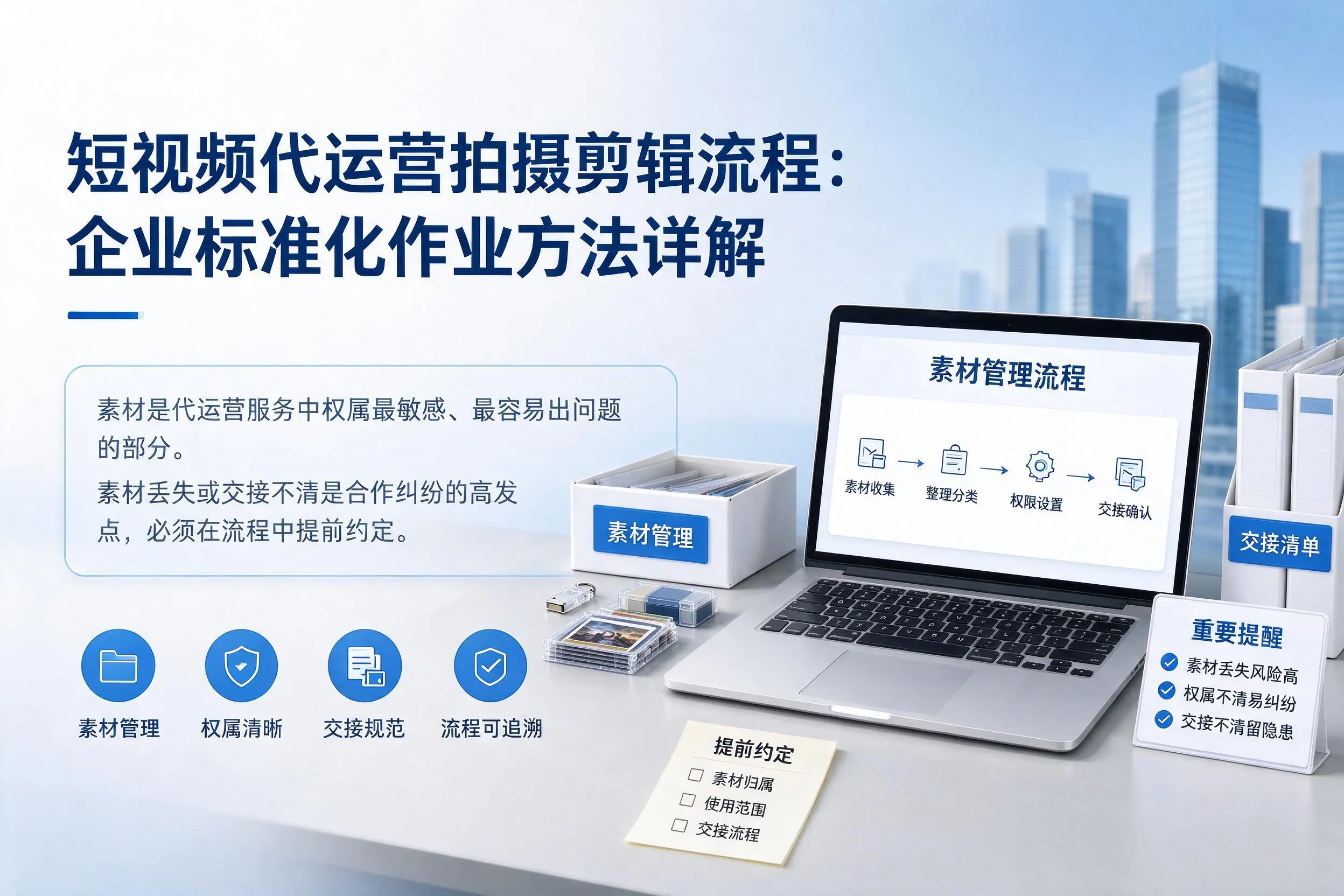 短视频代运营拍摄剪辑流程：广东企业标准化作业方法详解