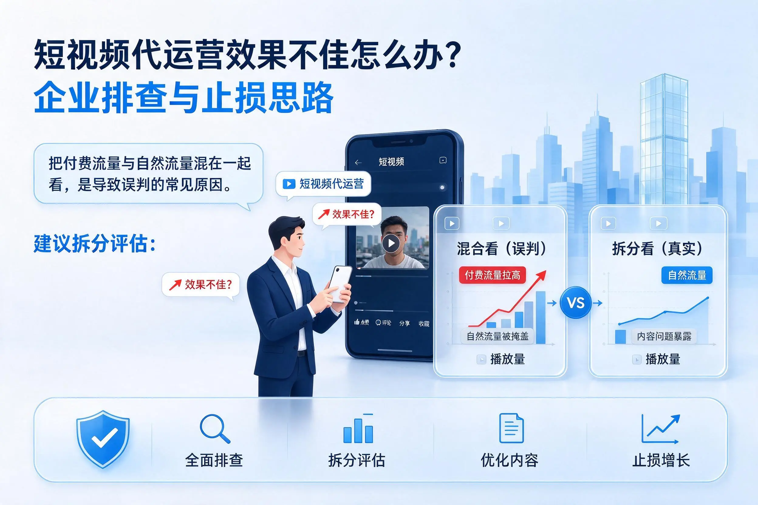 短视频代运营效果不佳怎么办？广东企业排查与止损思路