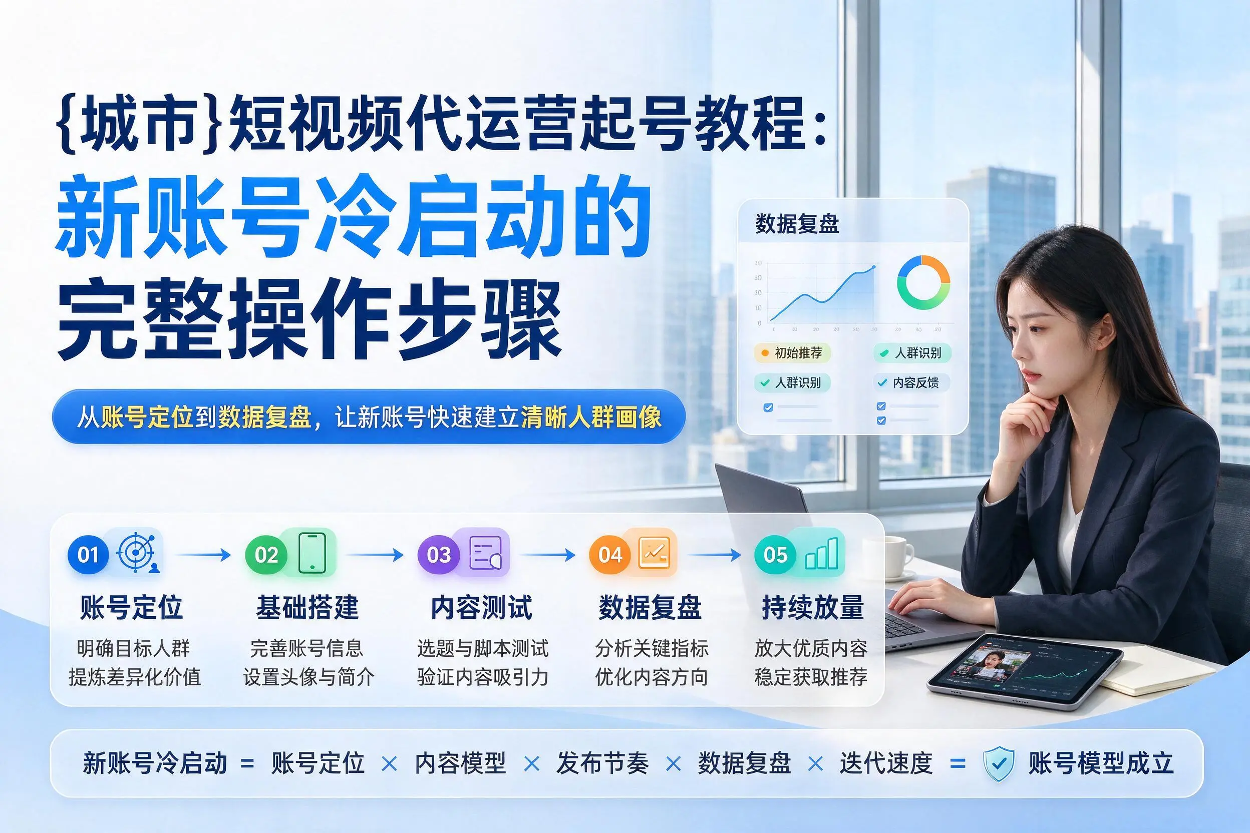 广东短视频代运营起号教程：新账号冷启动的完整操作步骤
