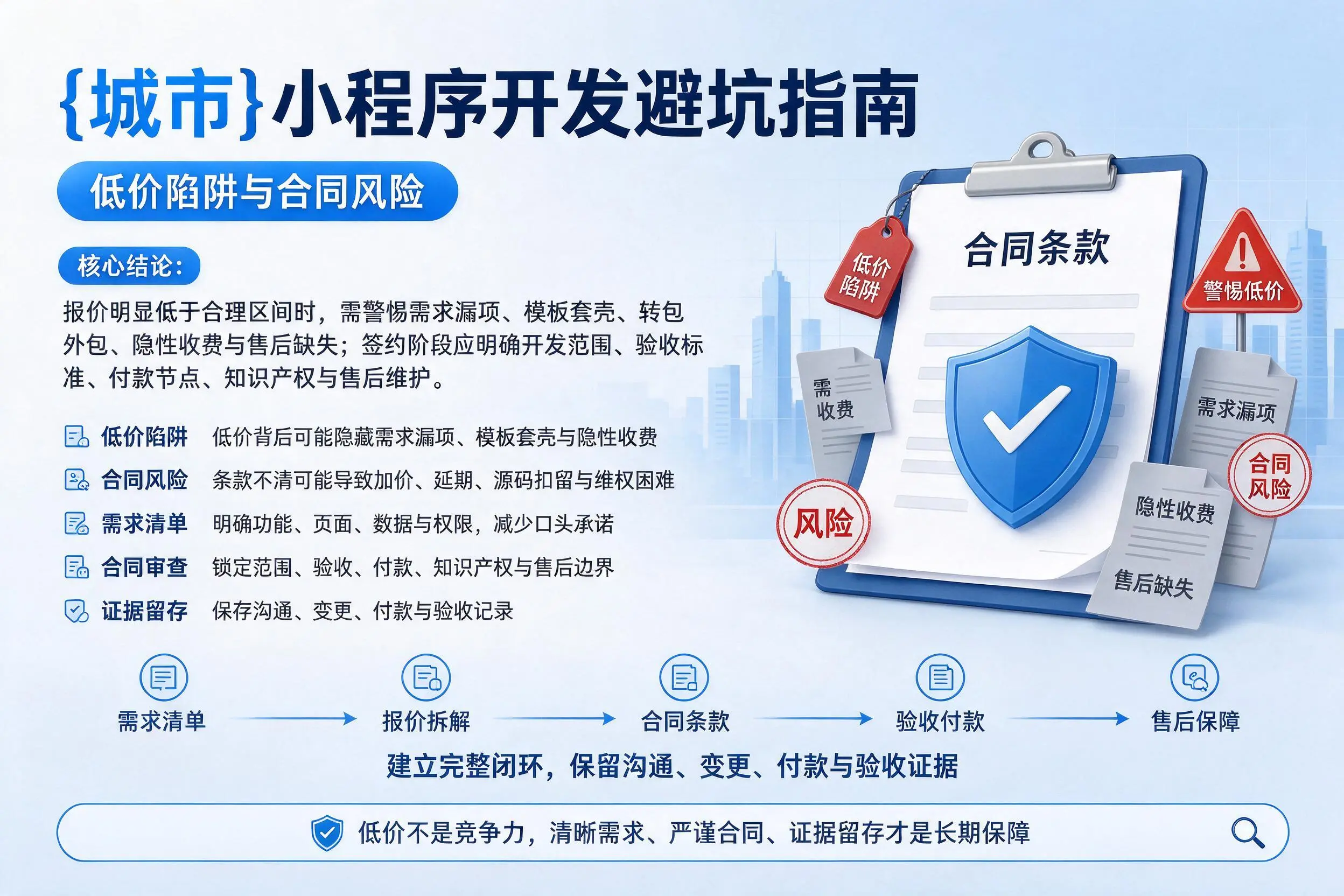 广东小程序开发避坑指南：低价陷阱与合同风险