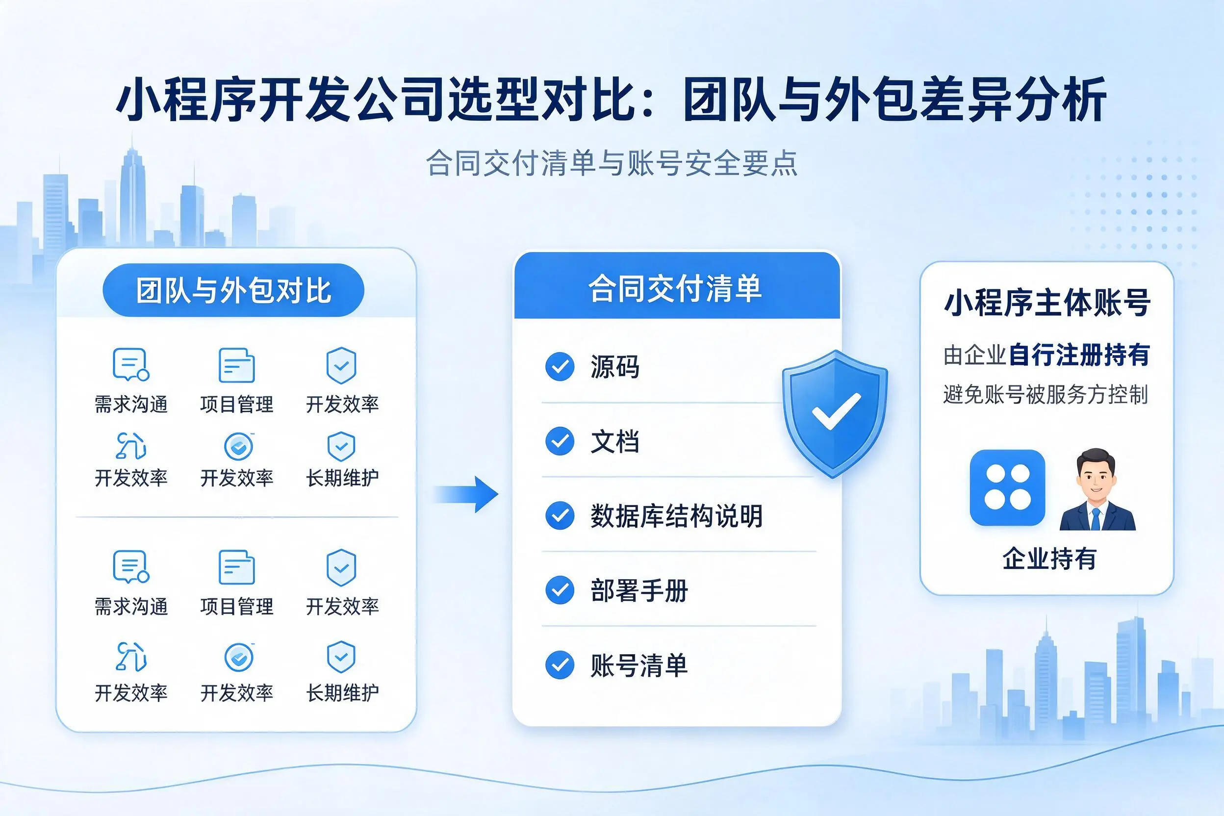 广东小程序开发公司选型对比：团队与外包差异分析