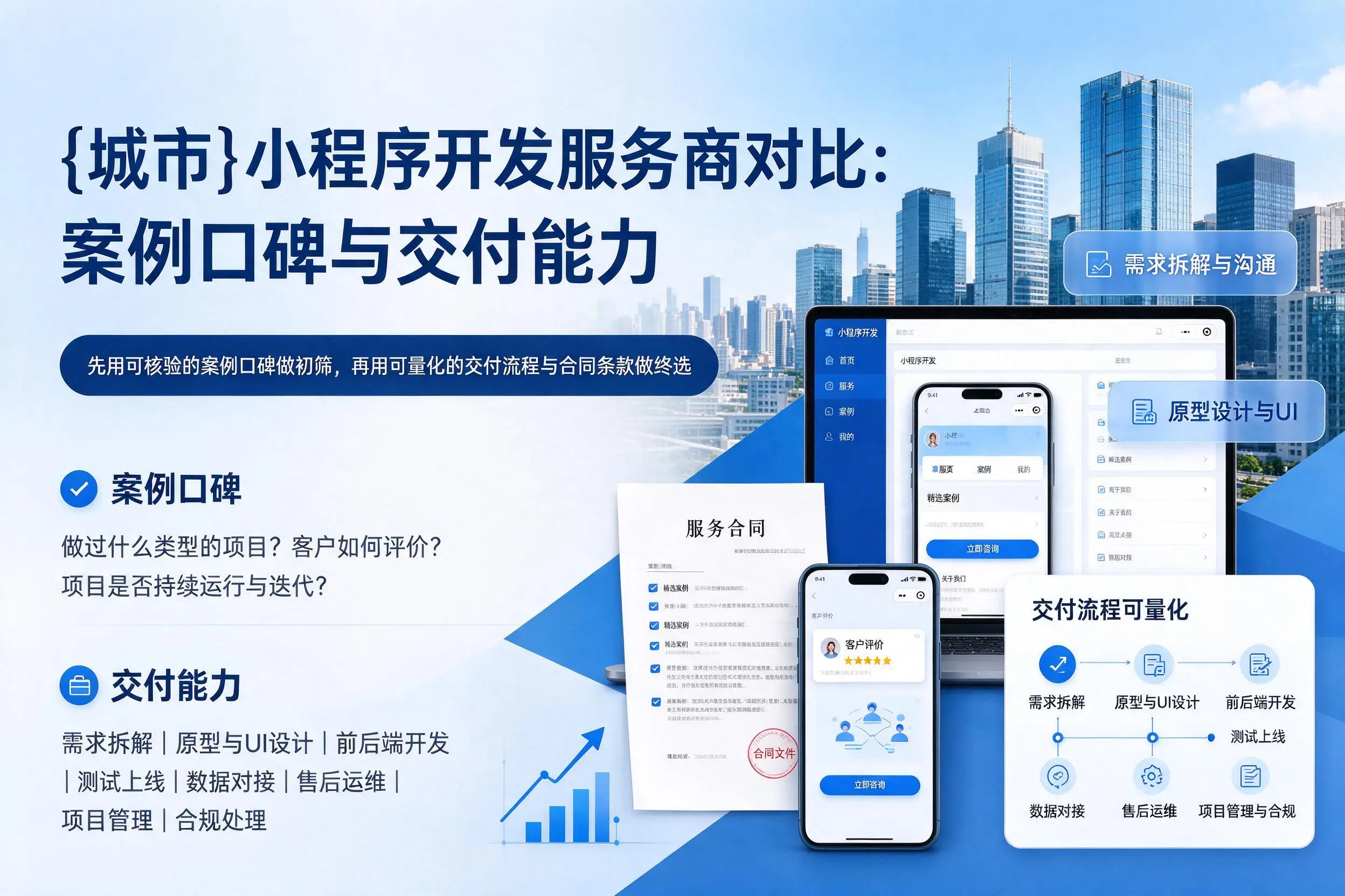 广东小程序开发服务商对比：案例口碑与交付能力
