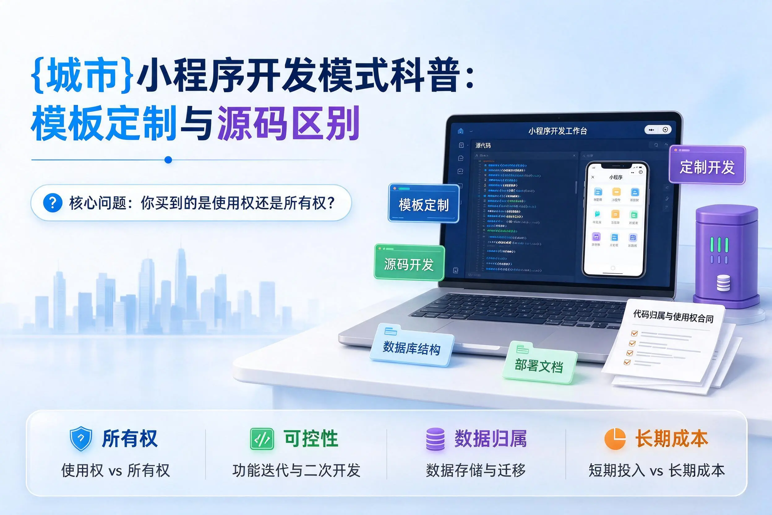广东小程序开发模式科普：模板定制与源码区别
