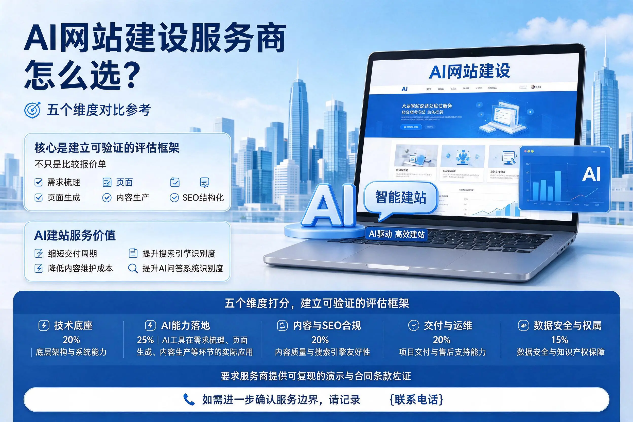 广东AI网站建设服务商怎么选?五个维度对比参考