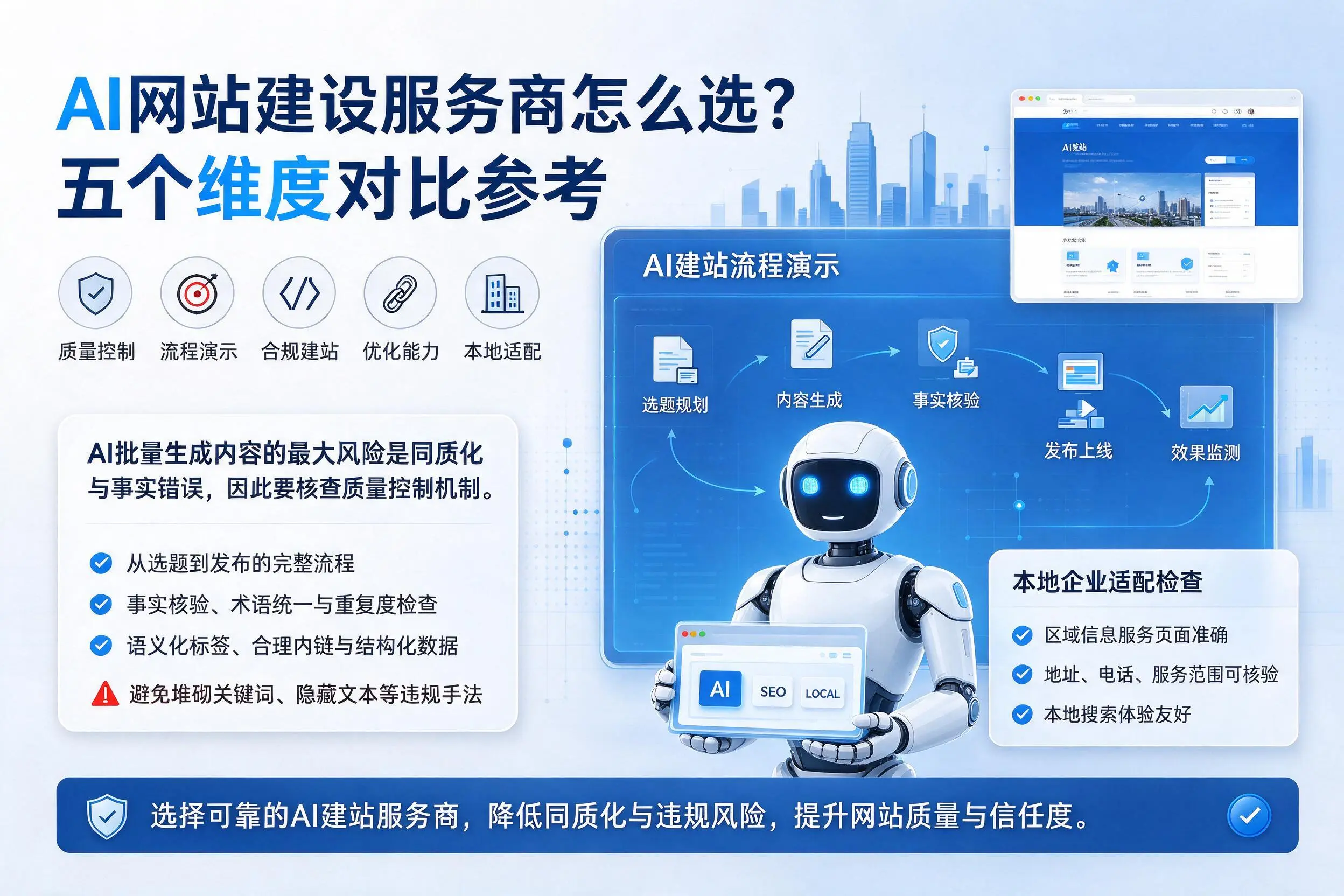 广东AI网站建设服务商怎么选?五个维度对比参考