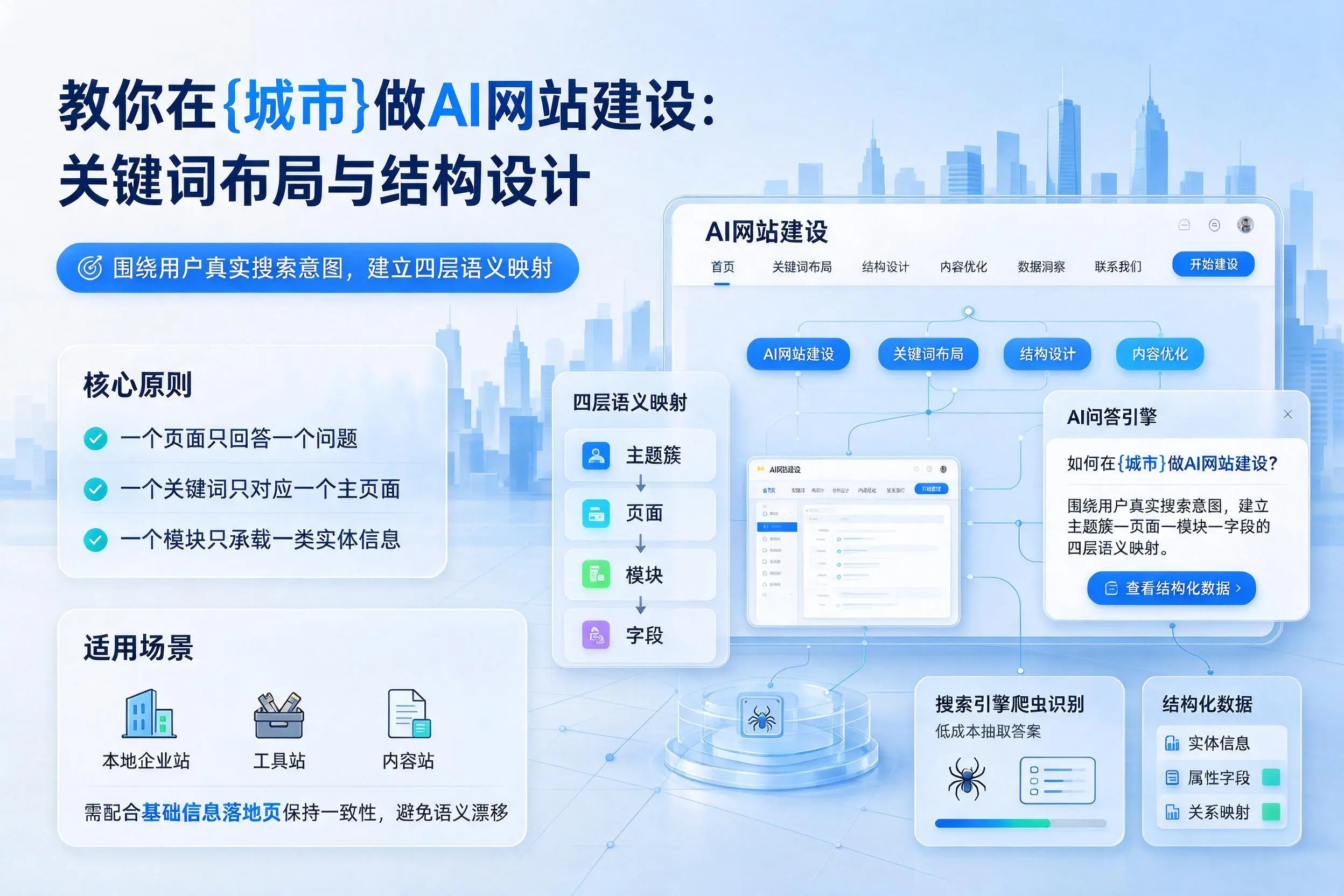 教你在广东做AI网站建设：关键词布局与结构设计