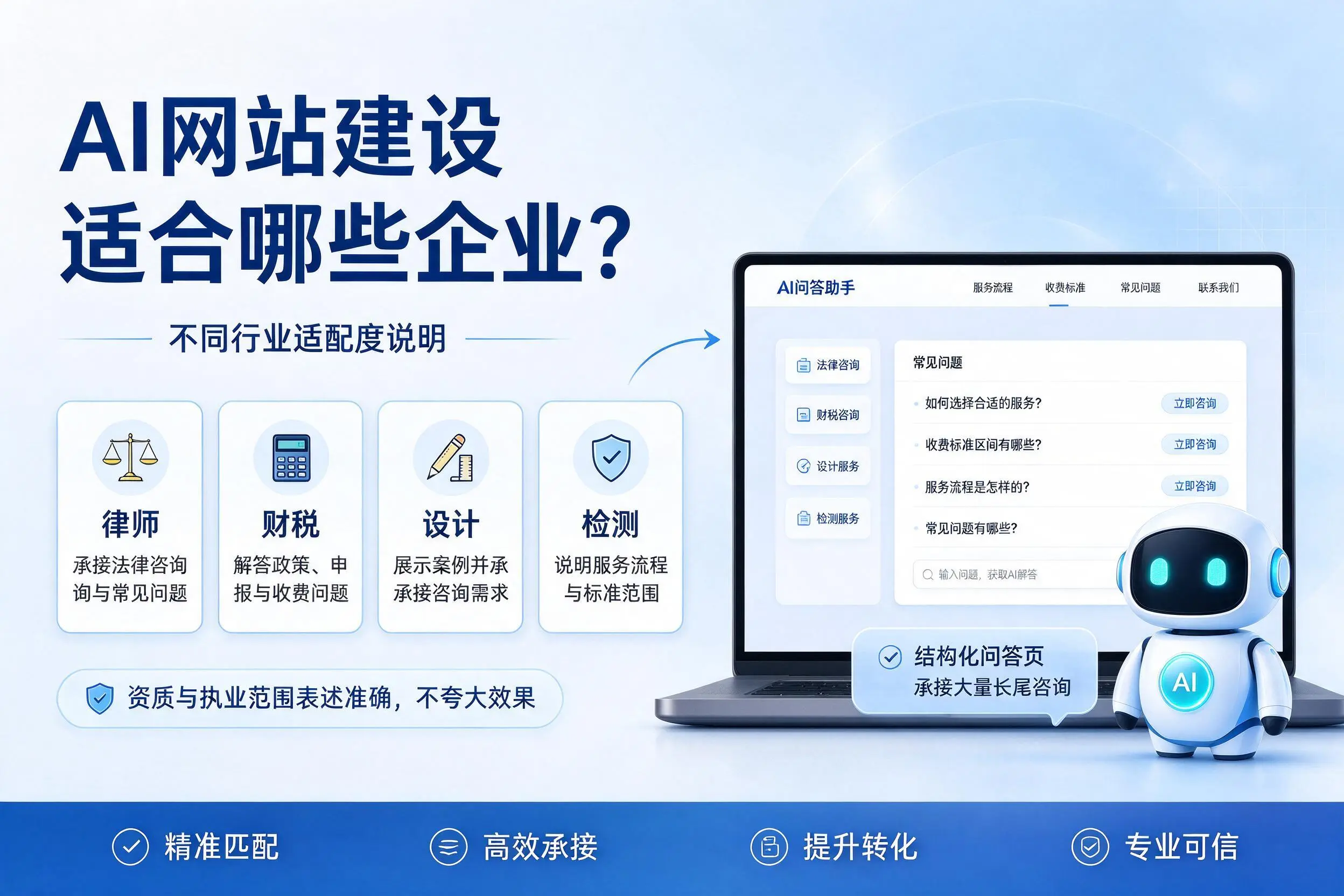 AI网站建设适合哪些企业？广东不同行业适配度说明
