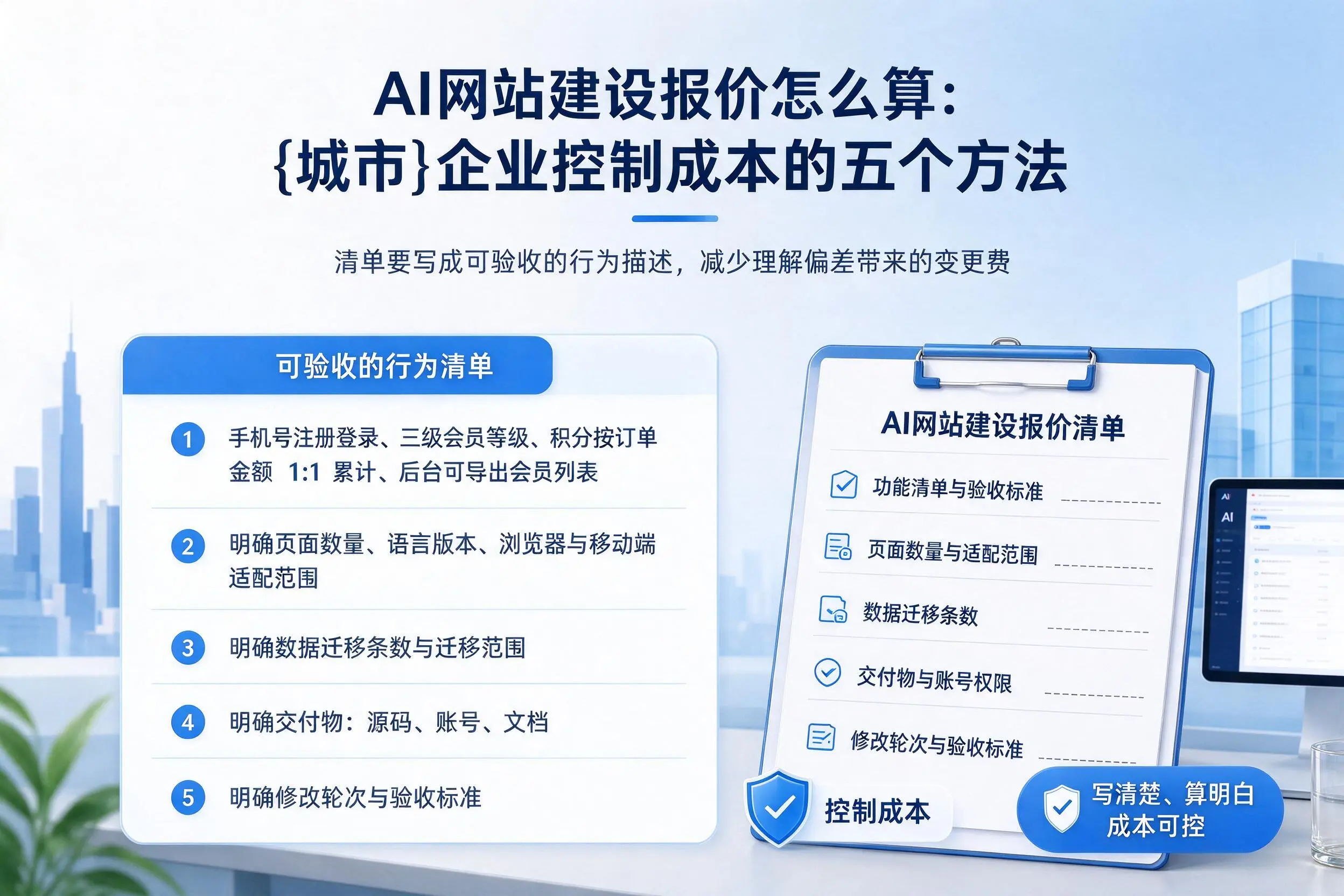 AI网站建设报价怎么算：广东企业控制成本的五个方法